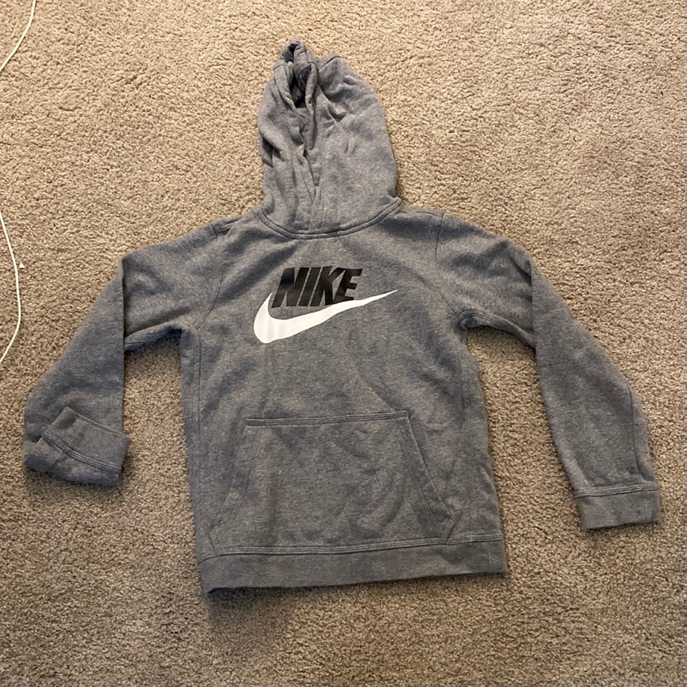 Boys gray Nike hoodie